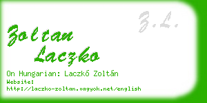 zoltan laczko business card